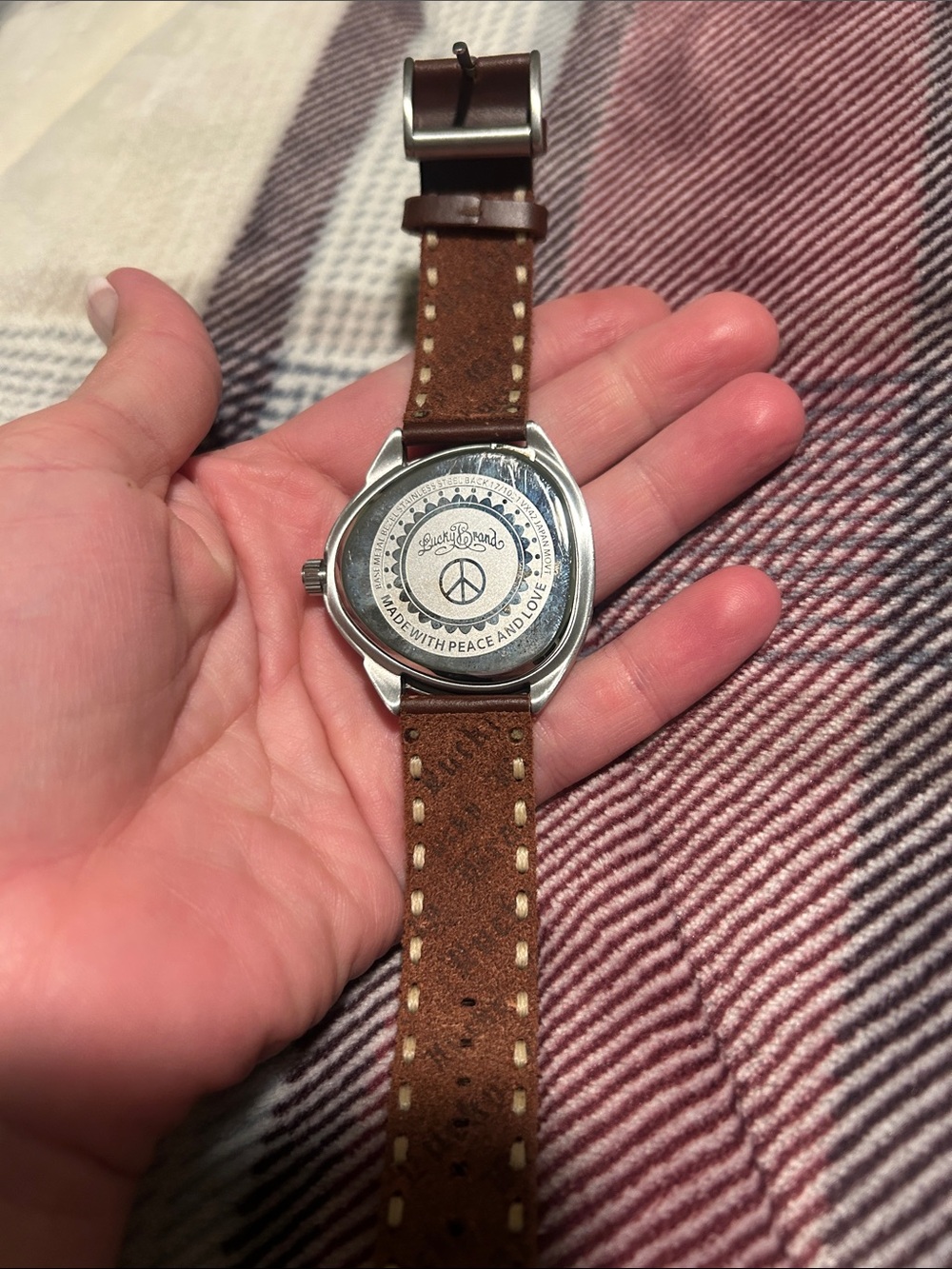 Lucky Brand Brown Leather Strap Watch with Multicolor Dial - Picture 3 of 3
